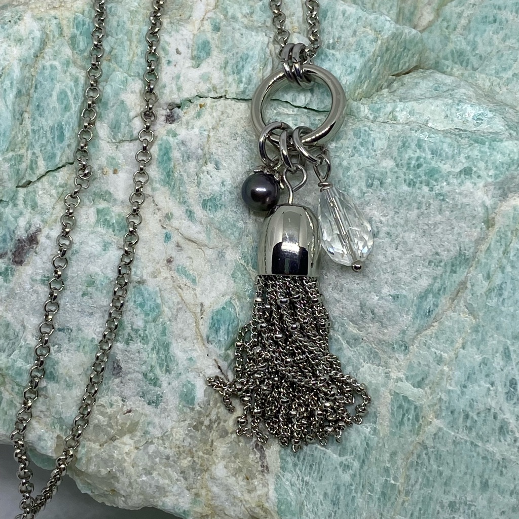 Vantel Pearls Gypsy Tassel Necklace 20$